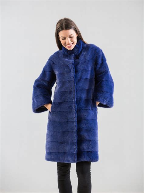 Blue mink coat 